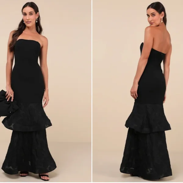 LULUS Prom Chic Wedding Holiday Sexy Elegant Vixen Sophisticated Cocktail Maxi - Image 4
