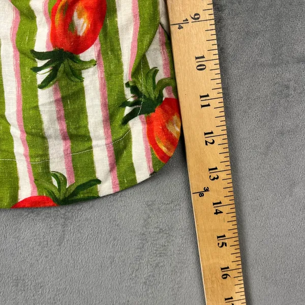 Farm Rio Anthropologie Pineapple Striped Shorts XS Green Pink Tropical Boho - Image 6
