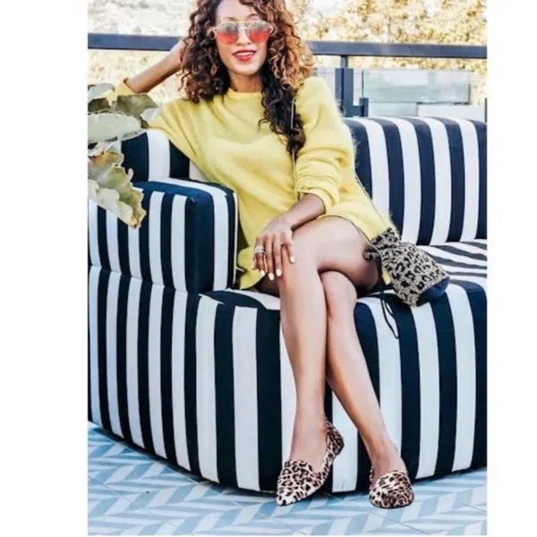 ROLLASOLE Into the Wild Leopard Print Flats Small (Fits 5.5-6.5) Packable Travel - Image 13