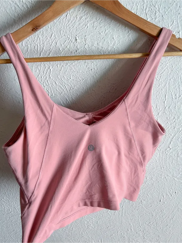 Lululemon Align Gathered-Front Tank Top Pink Puff Sz 8 - Image 5