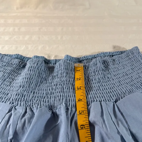 Women's Wide Leg Palazzo High Waist Linen Casual Pant Size XL #260408 - Image 4