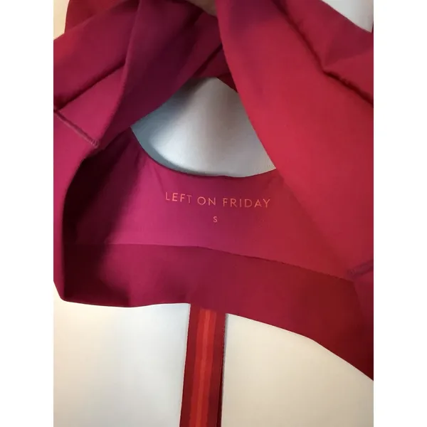 Left On Friday Double Scoop Hot Pink Bikini Top Sz S NWT - Image 5