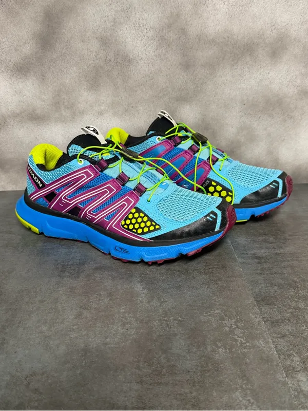 Salomon XR Mission 1 Women's Blue Trail Running Shoes w/Quicklace Size 8.5 - Image 16