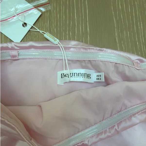 Beginning Boutique Pink Bloom Strapless Maxi Dress Size US2 Pink - Image 4