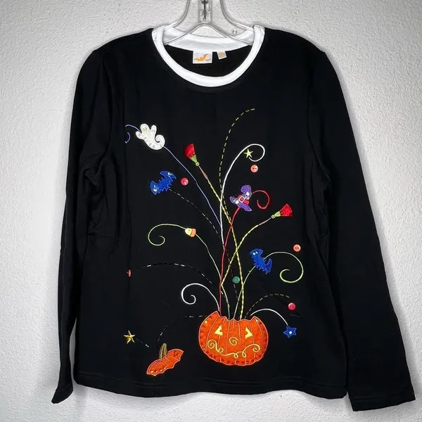 Halloween Pullover Shirt Size M - Image 5