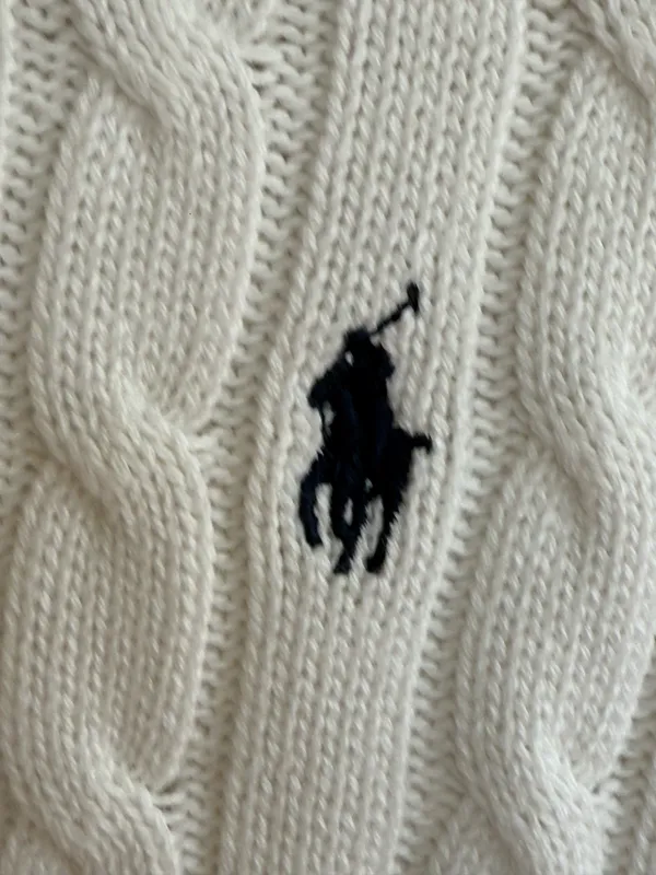 Ralph Lauren off white cable knit sweater Size XS - Image 2