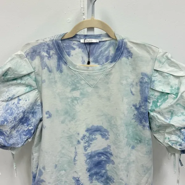 Pure Tie Dye‎ Sweatshirt T-shirt Blouse Puff Sleeve - Image 3