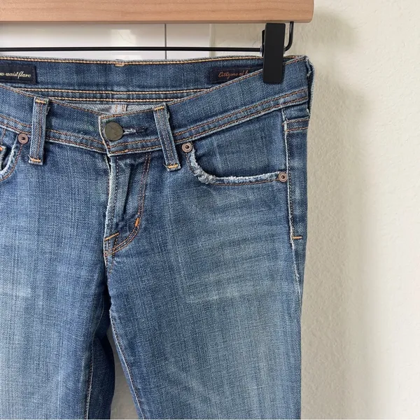 Vintage Citizens of Humanity Ingrid 002 Low Waist Flare Jeans - Image 5