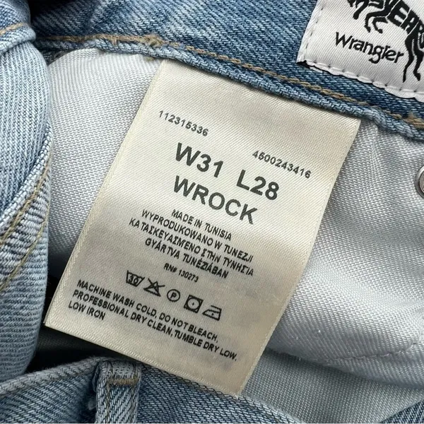 Wrangler wrock high rise‎ kick flare jeans cowgirl back patch sz 31 - Image 6