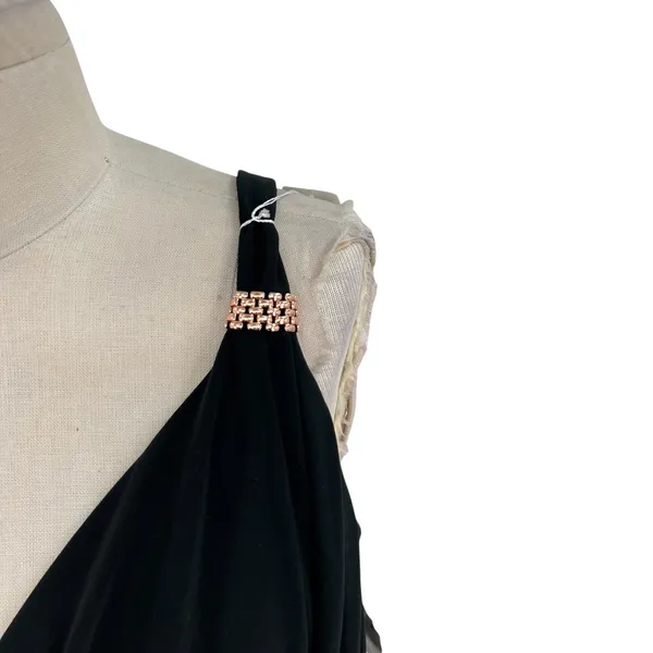 Miraclesuit Luxe Tankini Underwire Top Swim Gold Black Size US‎ 16 - Image 7