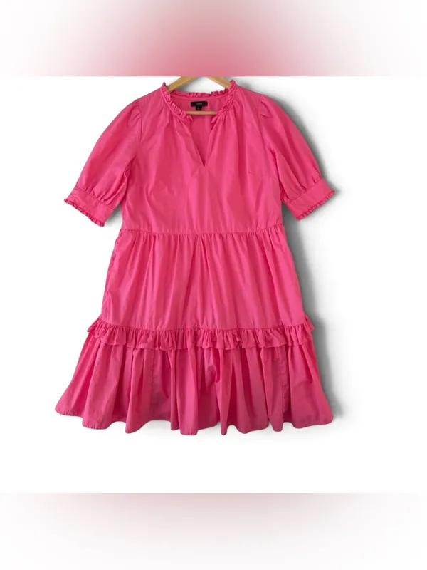 J.Crew Ruffle Neck Tiered Popover Dress, featuring - Image 2