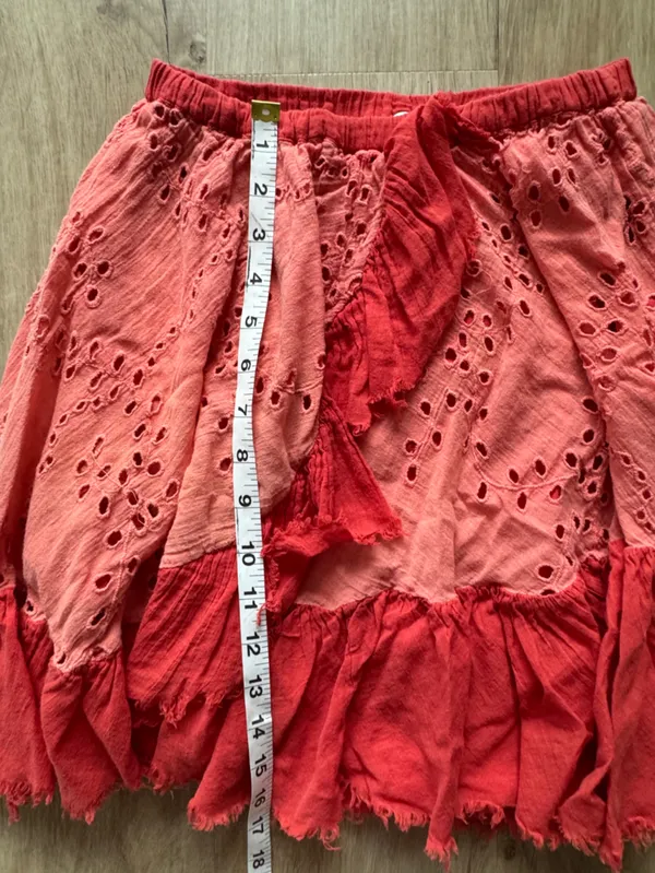 FP One Free People Fairy One Talulah Eyelet Mini Skirt Sz XS - Image 5
