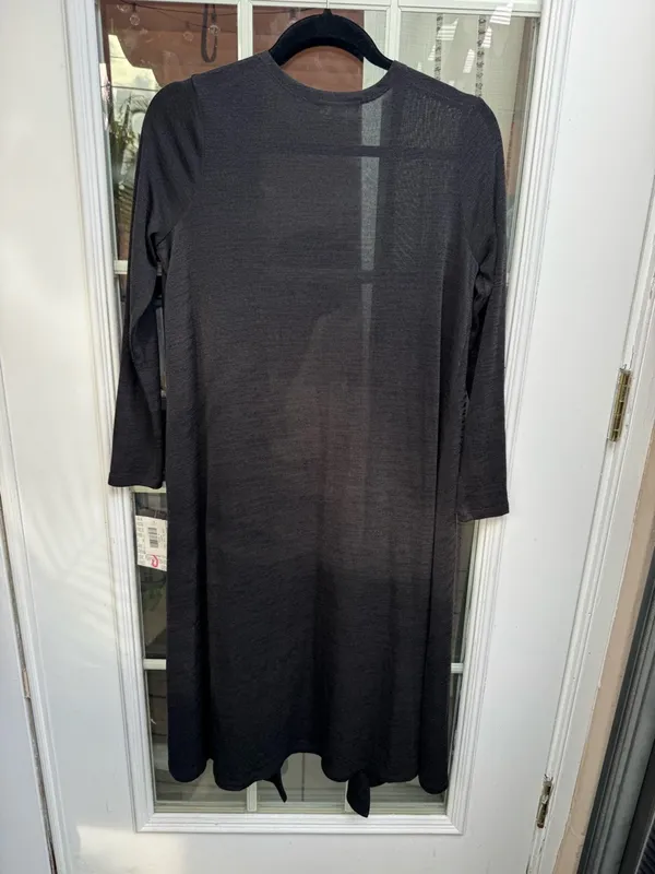 X😻LuLaRoe Sarah Black Long Open Front Cardigan - Image 2