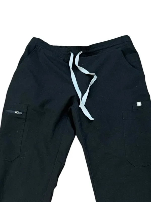 FIGS Yola High Rise Scrub Pants Black XS/P Nurse Healthcare Hospital Uniform - Image 2