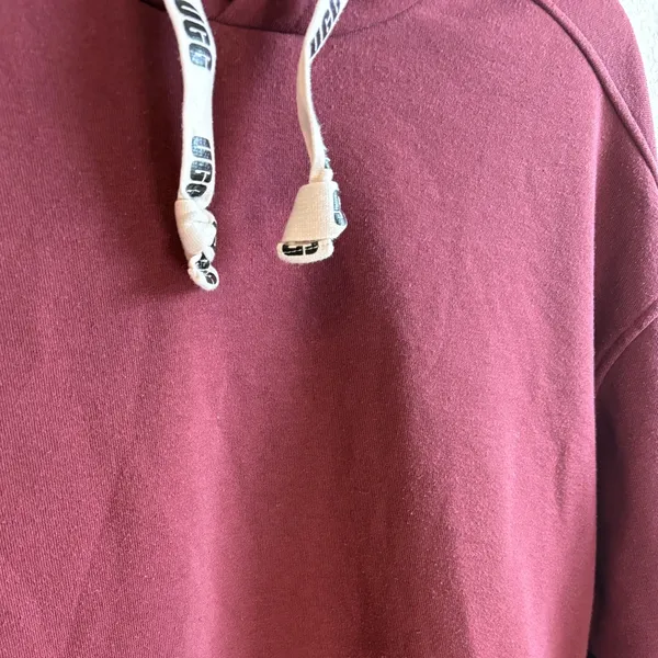 UGG Hoodie Dress Burgundy Red Size Medium - Image 3