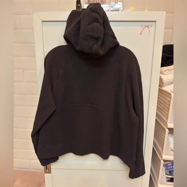 Lululemon Textured Half-Zip Hoodie - black - Image 5
