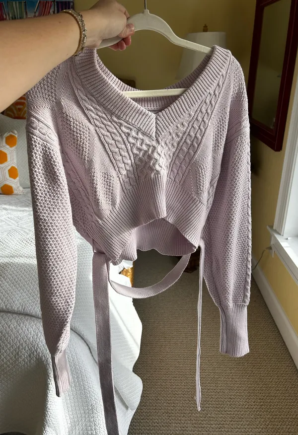 These Three Boutique Lavender Sweater - Image 3