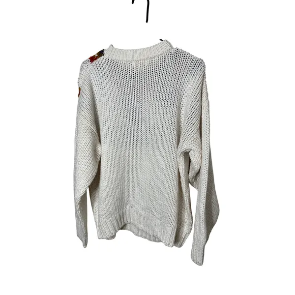 Vintage Carriage Court Cream Fair Isle‎ Knit Sweater Women's M Ramie Acrylic - Image 5