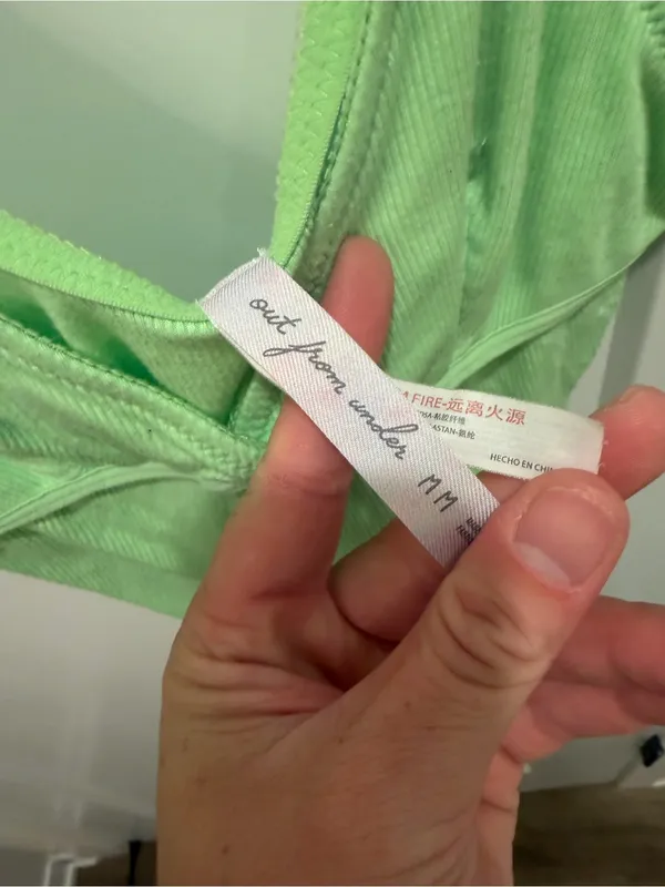 Urban Outfitters Light Green Ribbed Bralette Tank - Image 3