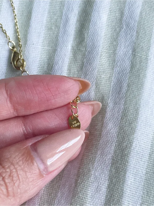 14K Gold Plated Over Brass Heart Pendant Bezel Cubic Zirconia Dainty Necklace - Image 6