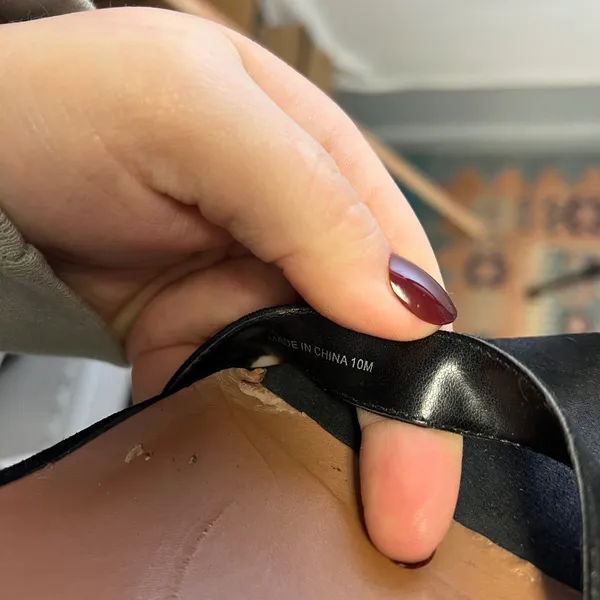 Nasty Gal Black Suede‎ Pointed Toe Stiletto Ankle Strap Heels Women's Size 10M - Image 7
