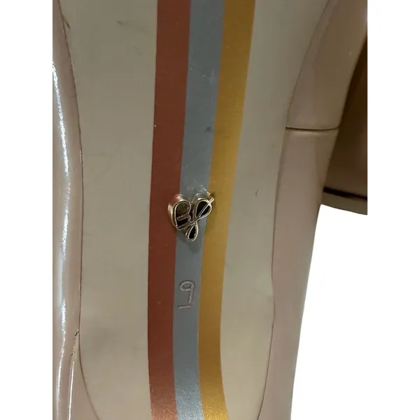 Sam Edelman Danna Pointed-Toe Stiletto Nude Patent Heels|9 - Image 2