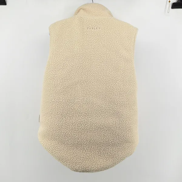 Varley Ellis Gilet Sherpa Reversible Quilted Puffer Vest Medium Beige VAR00942 - Image 6