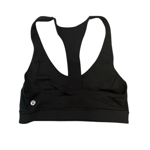 Lululemon Soul Cycle Black Silver Sportsbra Racerback Top 6 - Image 3