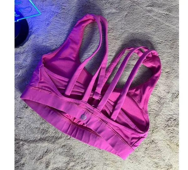 Lululemon Energy Sports Bra Women's S Purple Yoga Low-Impact Wireless - Image 5