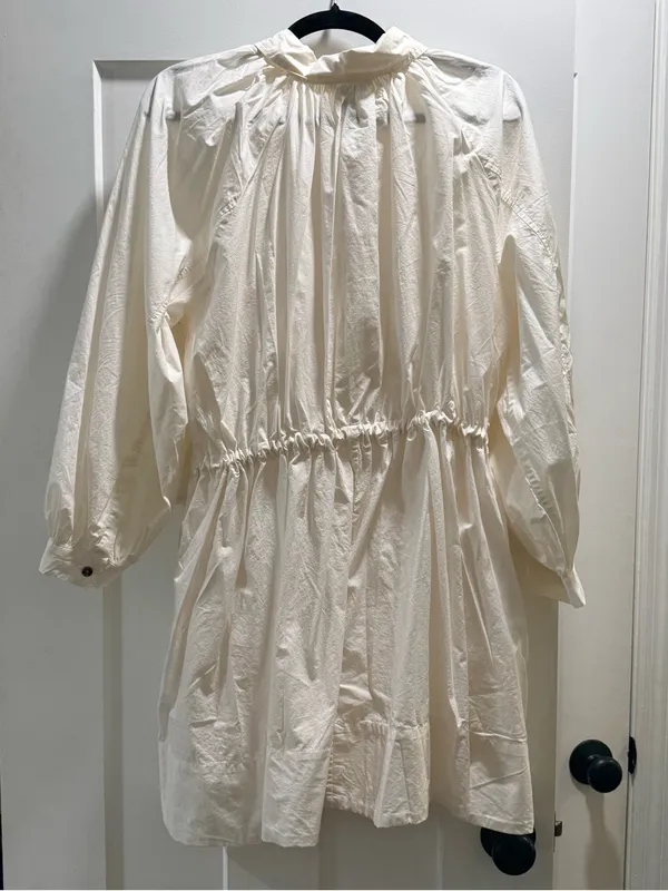 NWT Banana Republic Cotton Poplin Mini Shirtdress, size M/L - Image 3