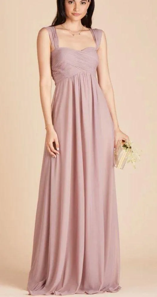 Birdy Grey Mauve Bridesmaid Maxi Dress - Image 4