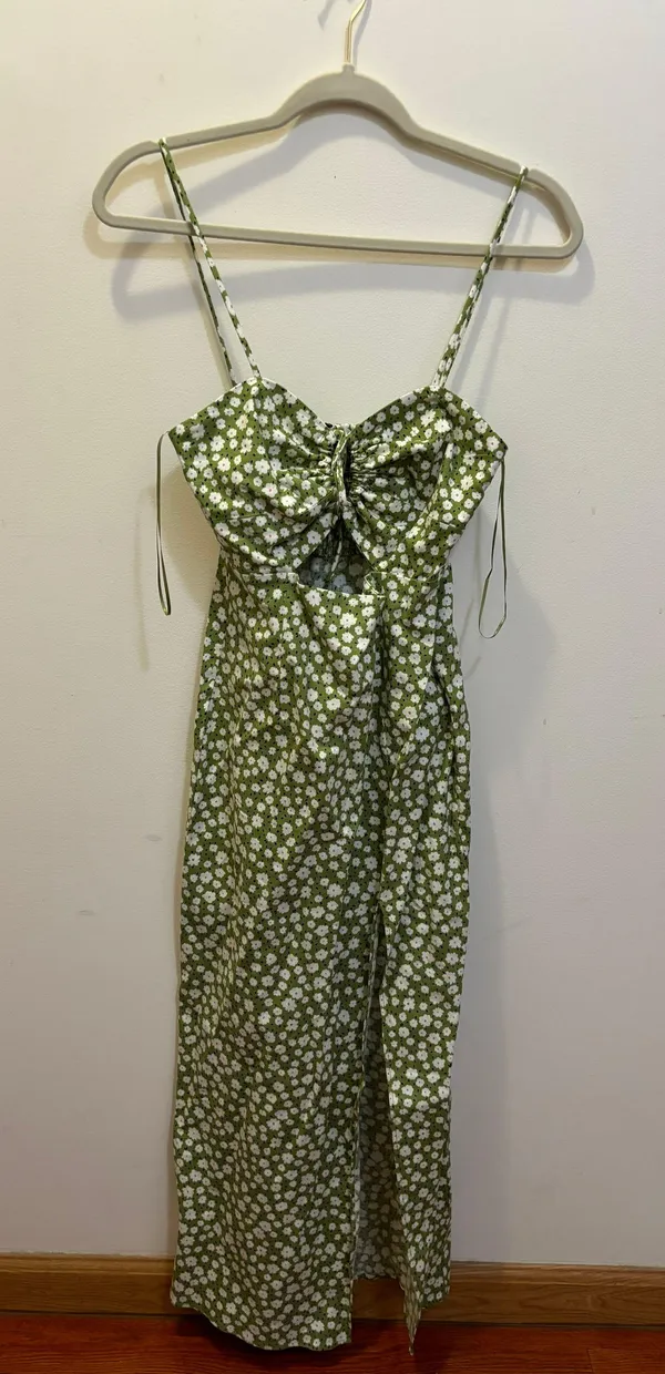 Green Floral Dress - Image 2