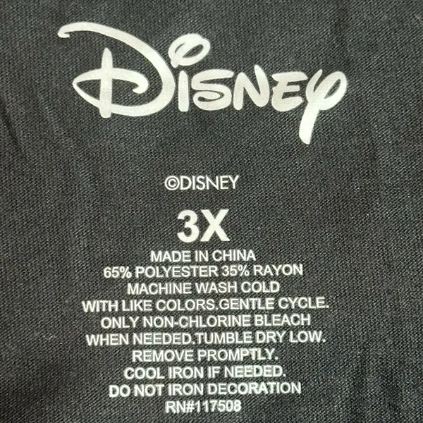 Disney Princess #SquadGoals Graphic Tee 3X Black Short Sleeve - Image 6