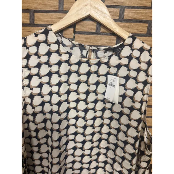Banana‎ Republic Cream And Black Tank Top Size XL - Image 3