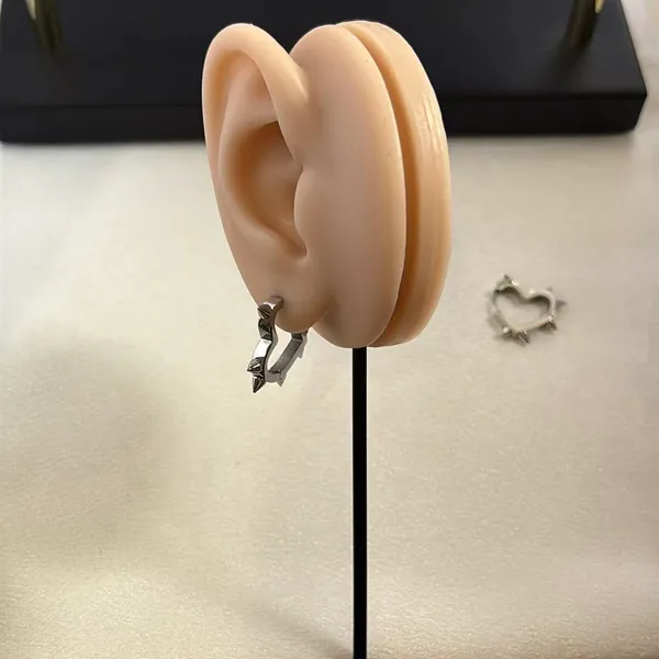 Spike Heart Stud Earrings for Men Women Streetwear Punk Hip Hop Unisex Style - Image 9