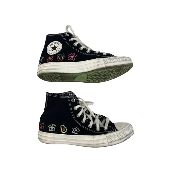 Converse - Chuck Taylor All Star Hi Top Festival Smoothie Sneaker in Black and W - Image 2