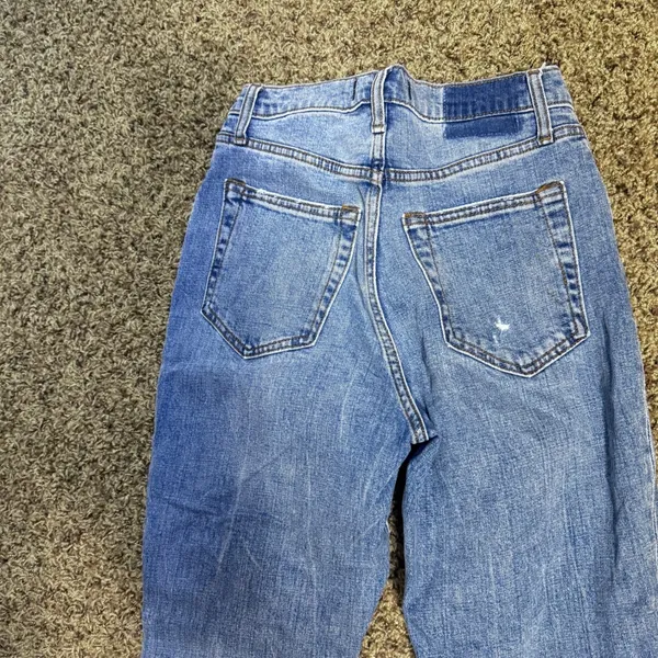 Abercrombie A&F Jeans Curve Love 90s Straight Ultra High Rise Distressed 26/2S - Image 4