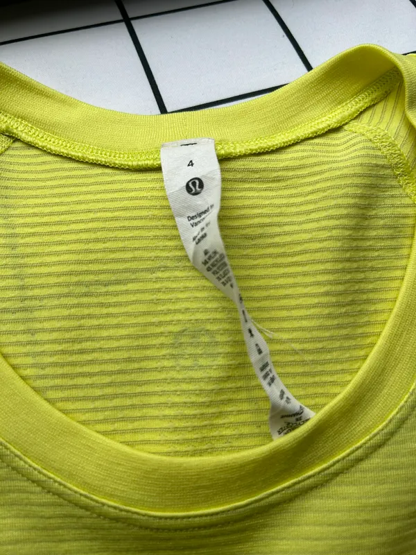 Lululemon Swiftly Tech, Electric Yellow. - Image 3