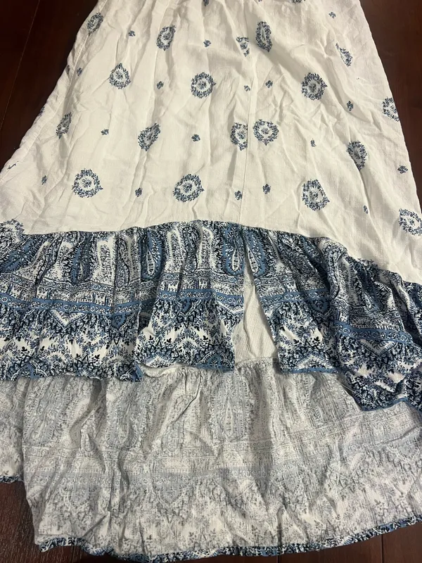 Kindred Blue and White Floral Maxi Dress - Image 6