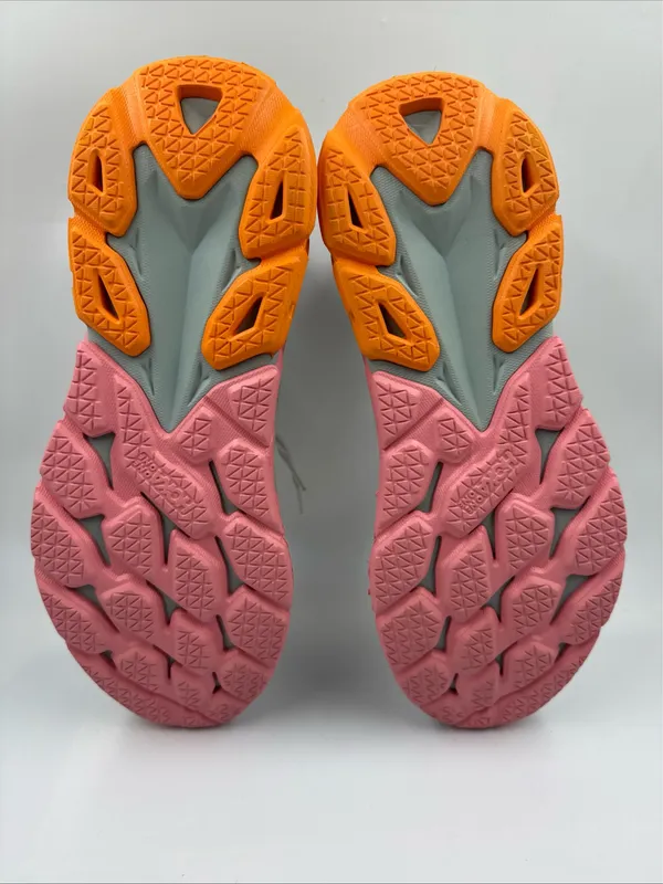 Hoka One One Women’s Clifton Edge Running Shoes Us10 Gray Pink Orange 1110511 - Image 15
