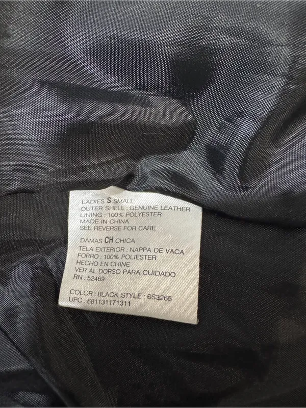 Outbrook Vintage Black Genuine Leather Jacket Small Nappa Moto Tailored Coat - Image 7