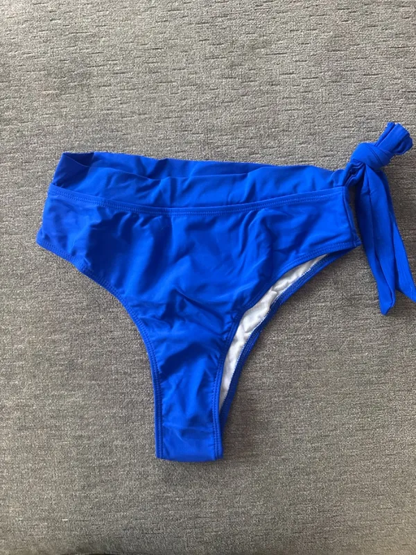 Royal Blue Tie-Side Bikini Set – Size Small - Image 3