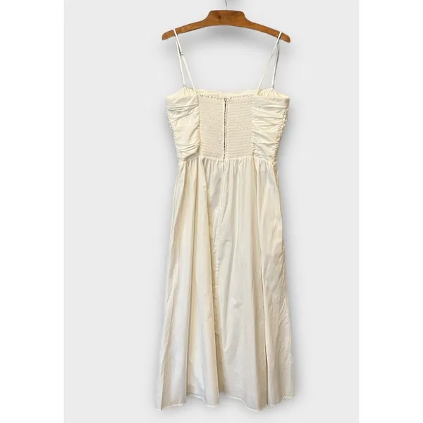 NEW Reformation Lissa Convertible Organic Stretch Cotton Midi Dress Size 10 - Image 6
