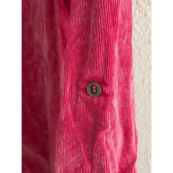 Umgee USA pink corduroy long sleeve dress feminine - Image 7