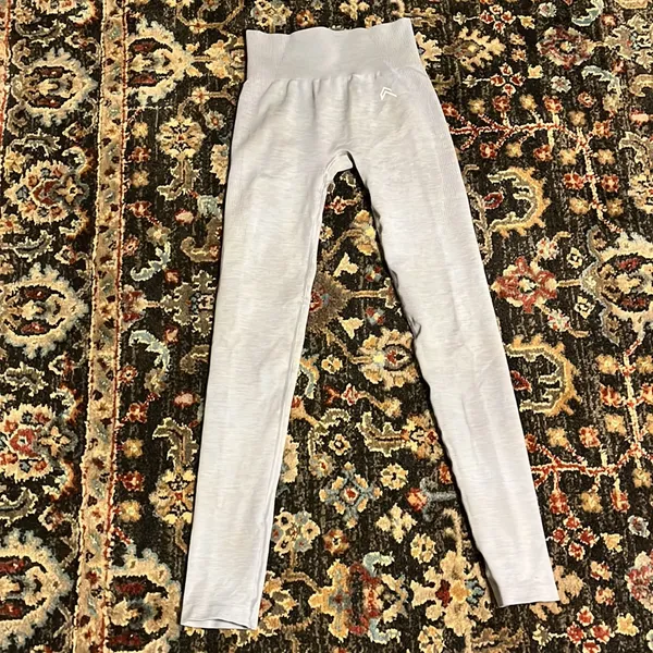 Gymshark Vital Seamless Leggings Light Blue Grey Marl Size XS / S - Image 2