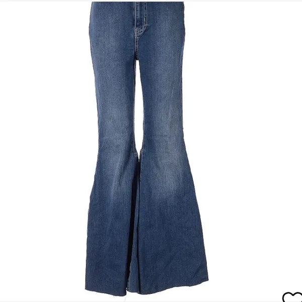 Free People We The Free Just float penny flare wide leg bell bottom jeans sz 28 - Image 4