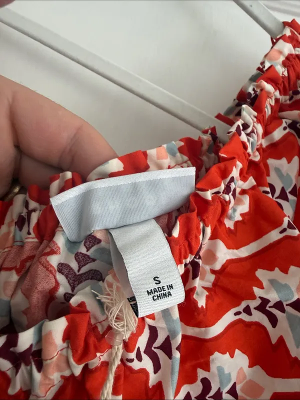 Rhode Red One-Shoulder Floral Ruffle Mini Dress with Waist Tie - NWT - Image 2