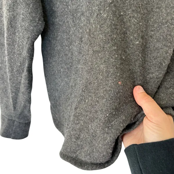 Rossopuro Gray Wool Cashmere Sweater Sz S - Image 2