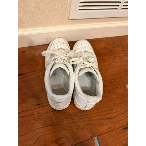 Nike Air Force 1 Triple White Sneakers Women’s 10 - Image 4