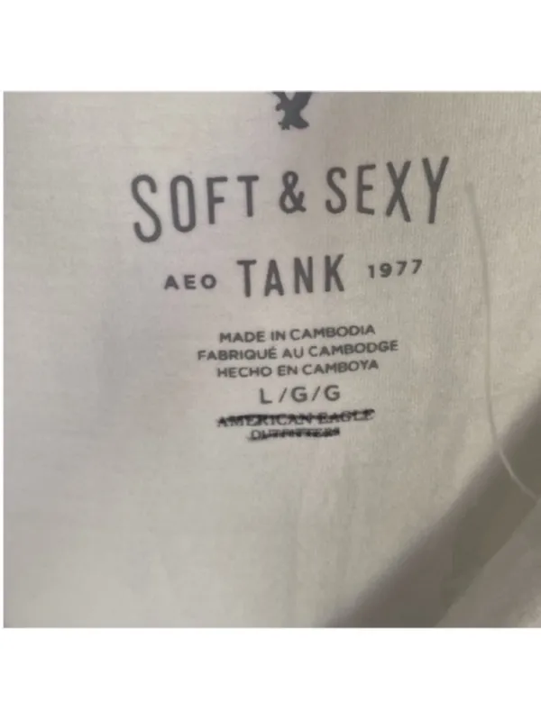 American Eagle Outfitters Soft & Sexy Bodysuit White Size L - Image 6